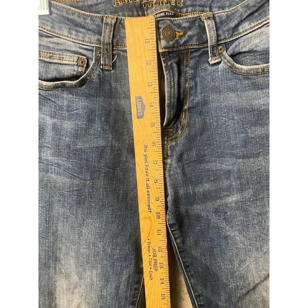 American Eagle Skinny Jeans Men's 30x34 Blue Medium Wash Extreme Flex Stretch
